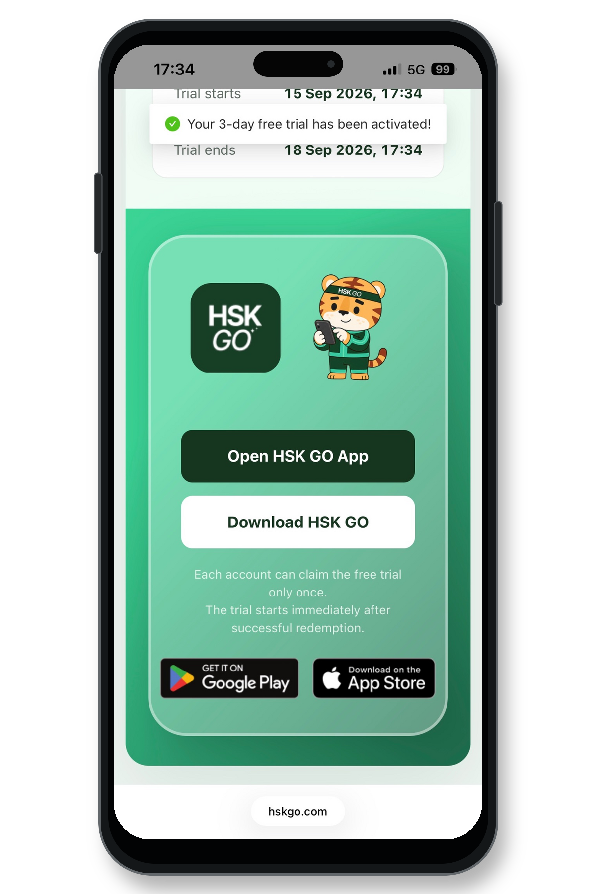 How to Get 3 Days of Free Access to HSK GO(图5)